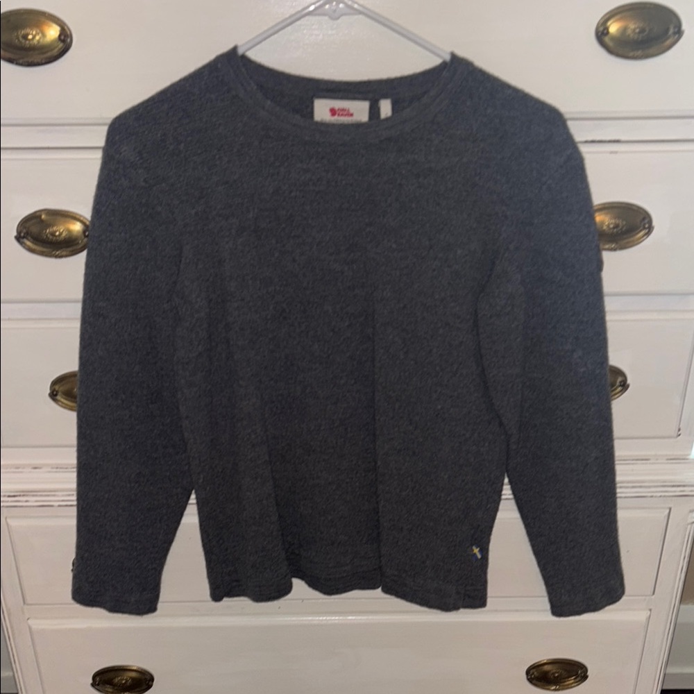 Fjallraven Gray Crew Neck Sweater